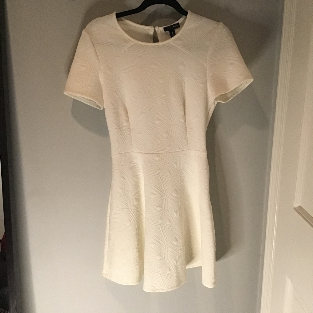Aqua White Dress